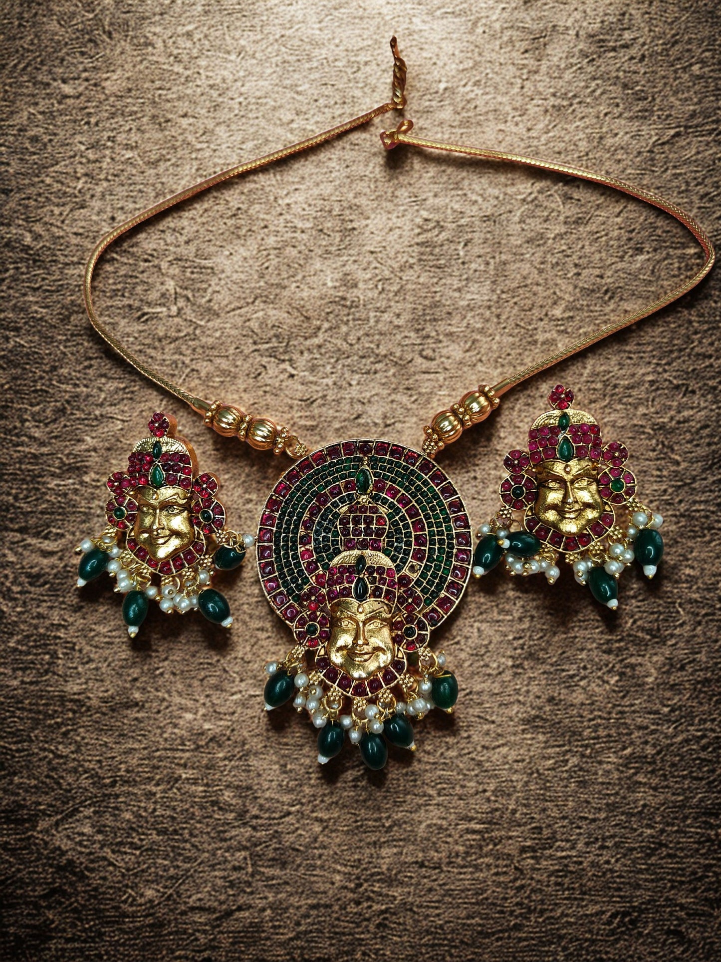 KATHAKALI CHARM NECKLACE