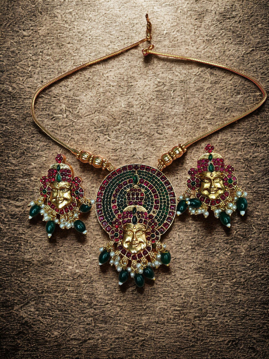 KATHAKALI CHARM NECKLACE