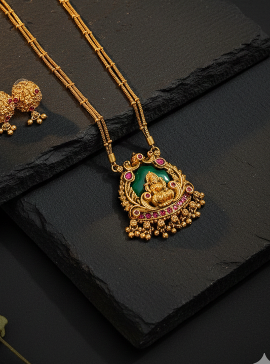 ANVITHA TEMPLE PENDANT NECKLACE SET