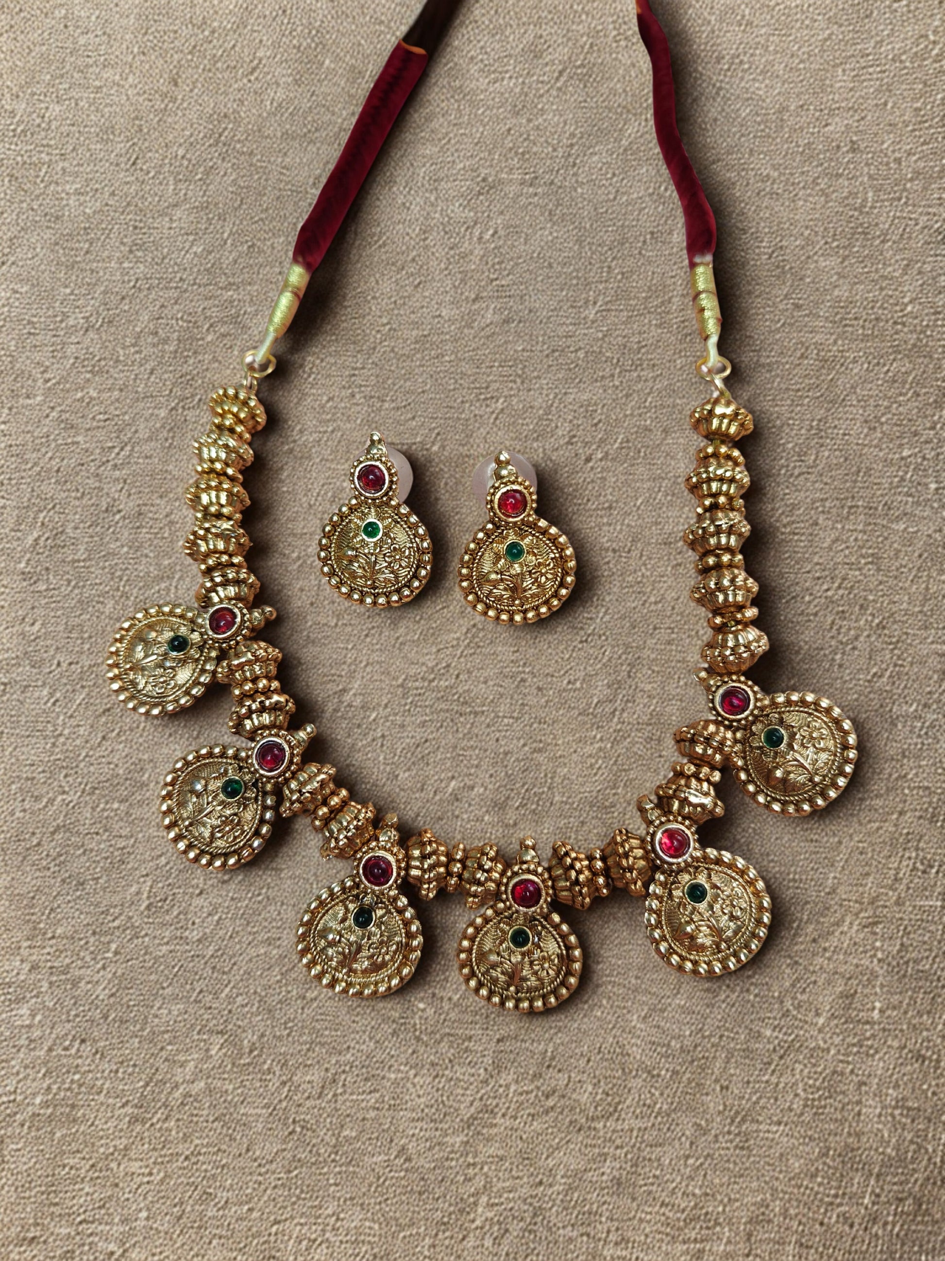 temple jewelry necklace set