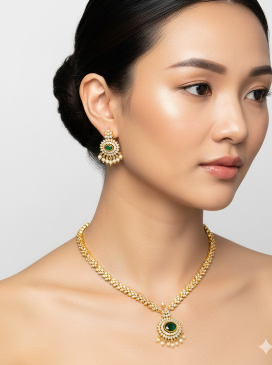 KIARA EMERALD ELEGANCE NEACKLACE