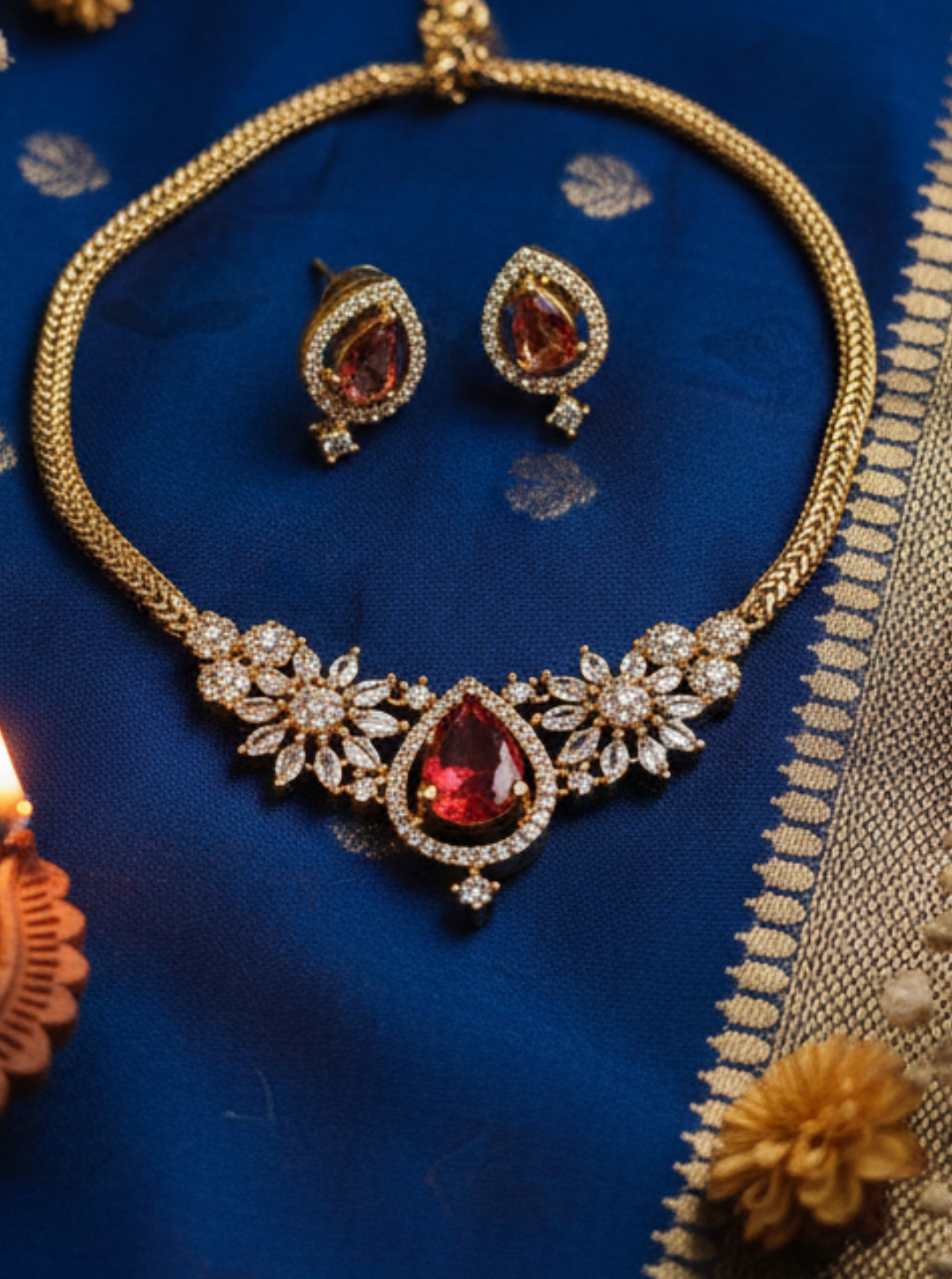 ISHITHA RUBY RADIANCE NECKLACE
