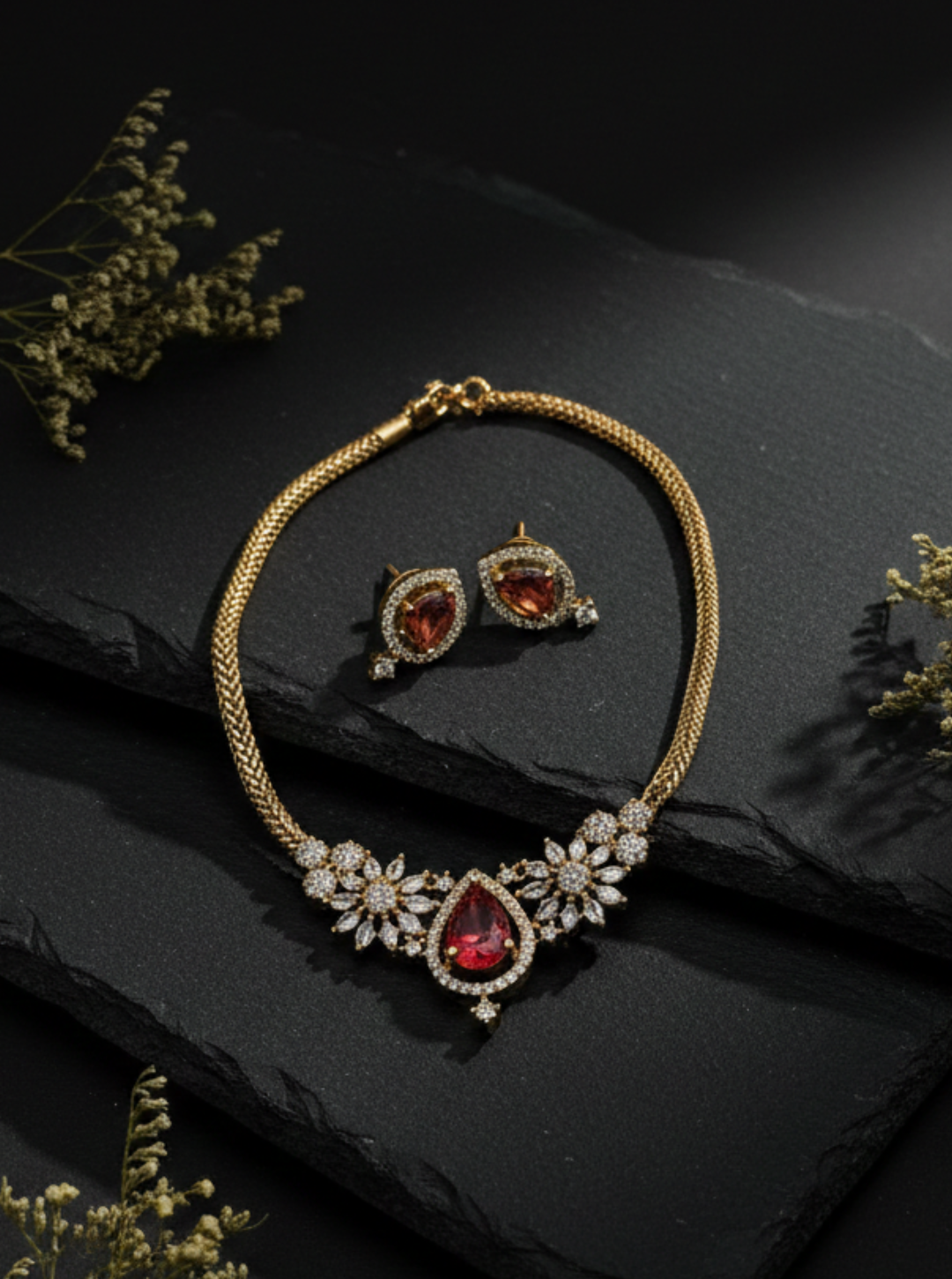 ISHITHA RUBY RADIANCE NECKLACE