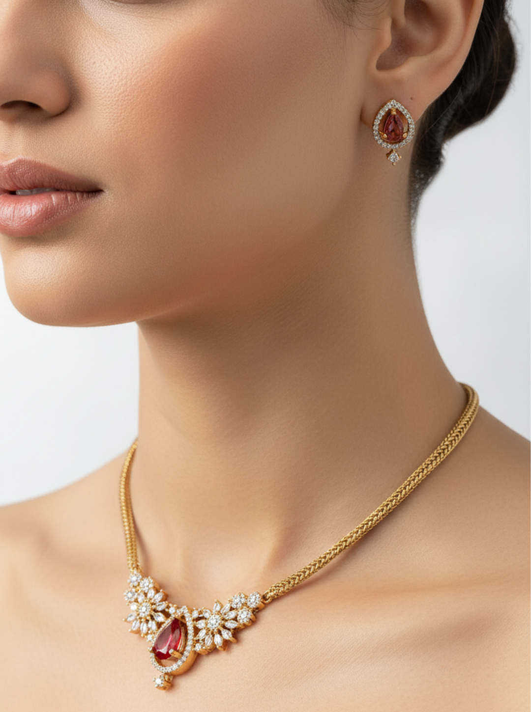 ISHITHA RUBY RADIANCE NECKLACE