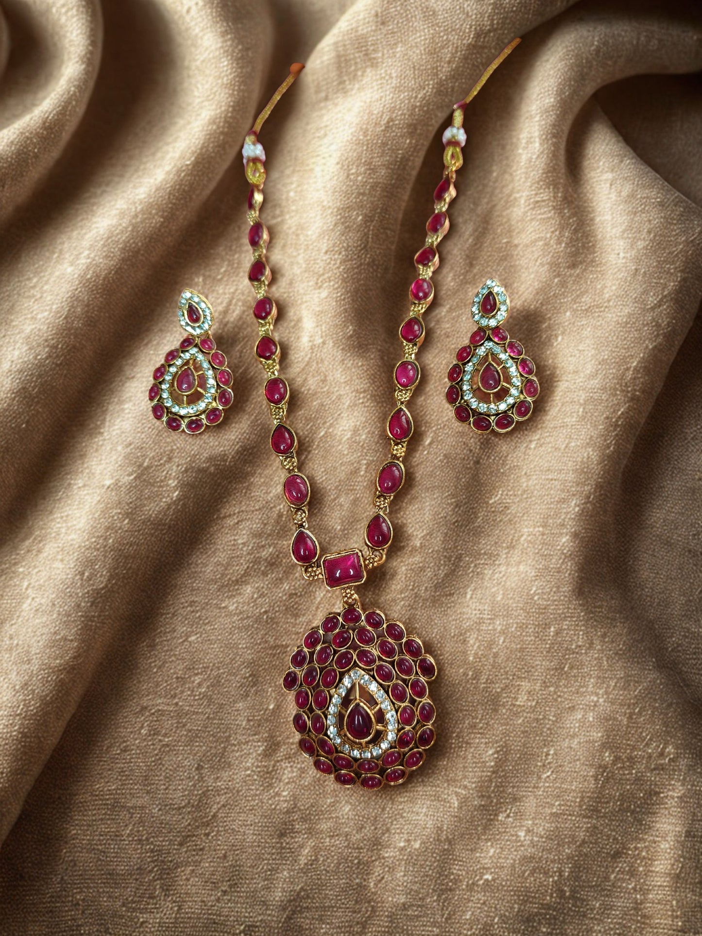 ruby red necklace