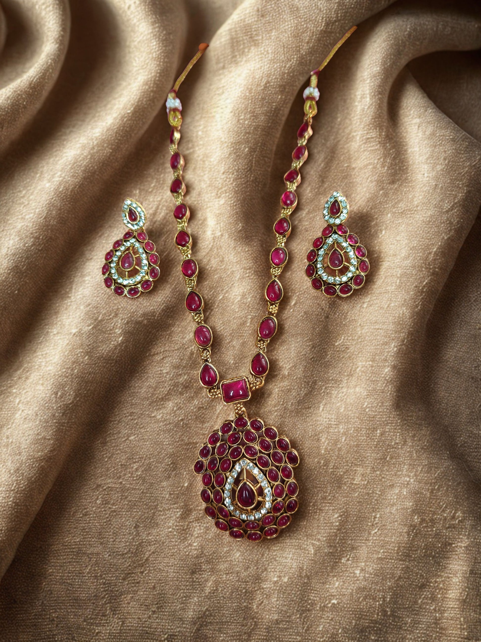 ruby red necklace