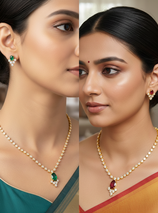 MEERA ROYALE STONE NECKLACE