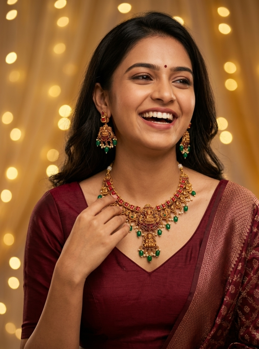 VARNIKADEVI CORAL NECKLACE