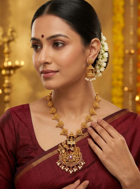 IRA KRISHNAVENI TEMPLE NECKLACE
