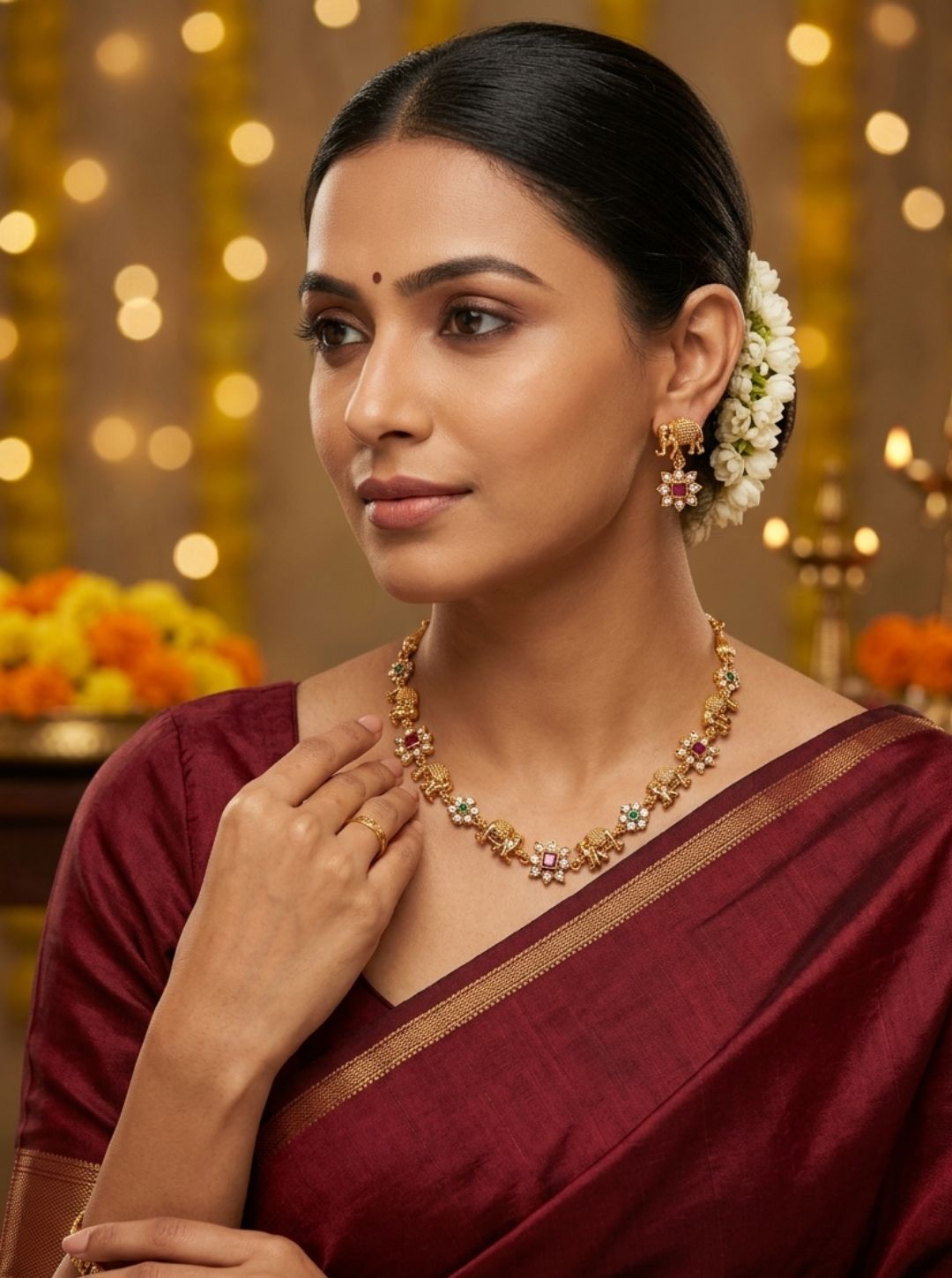 Antique ruby gold jewellery