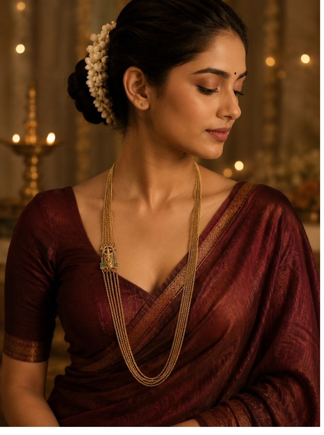 MEHAR TEMPLE CASCADE NECKLACE