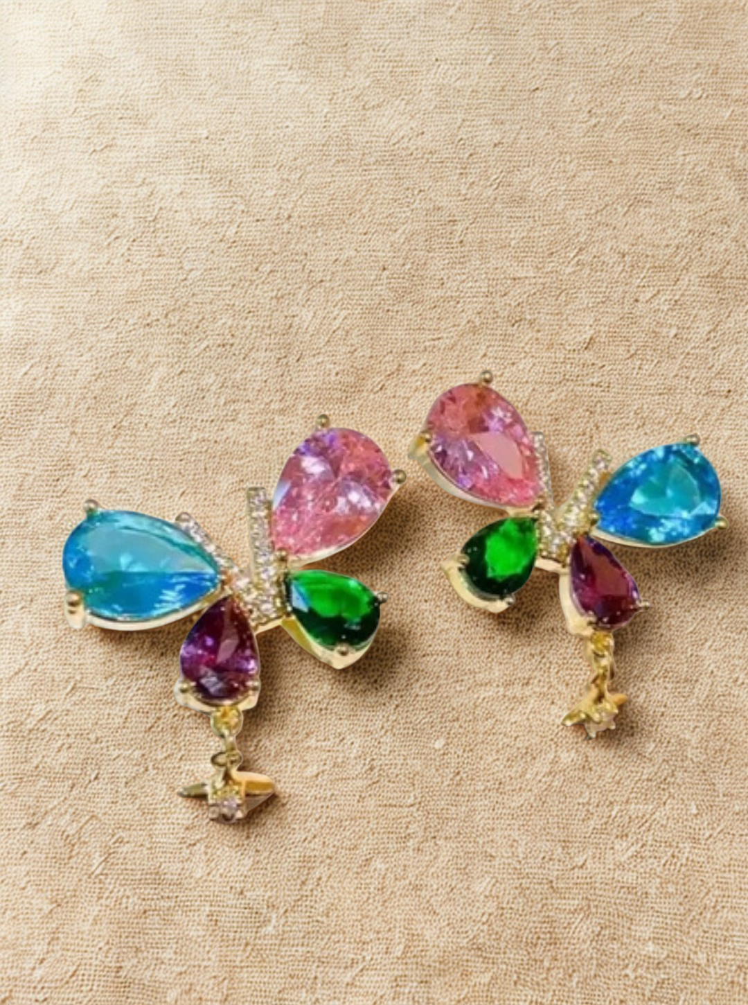 CRYSTAL WINGS EARRINGS