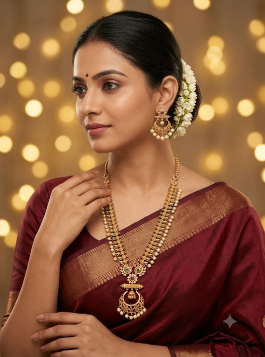 Pearl drop necklace for women