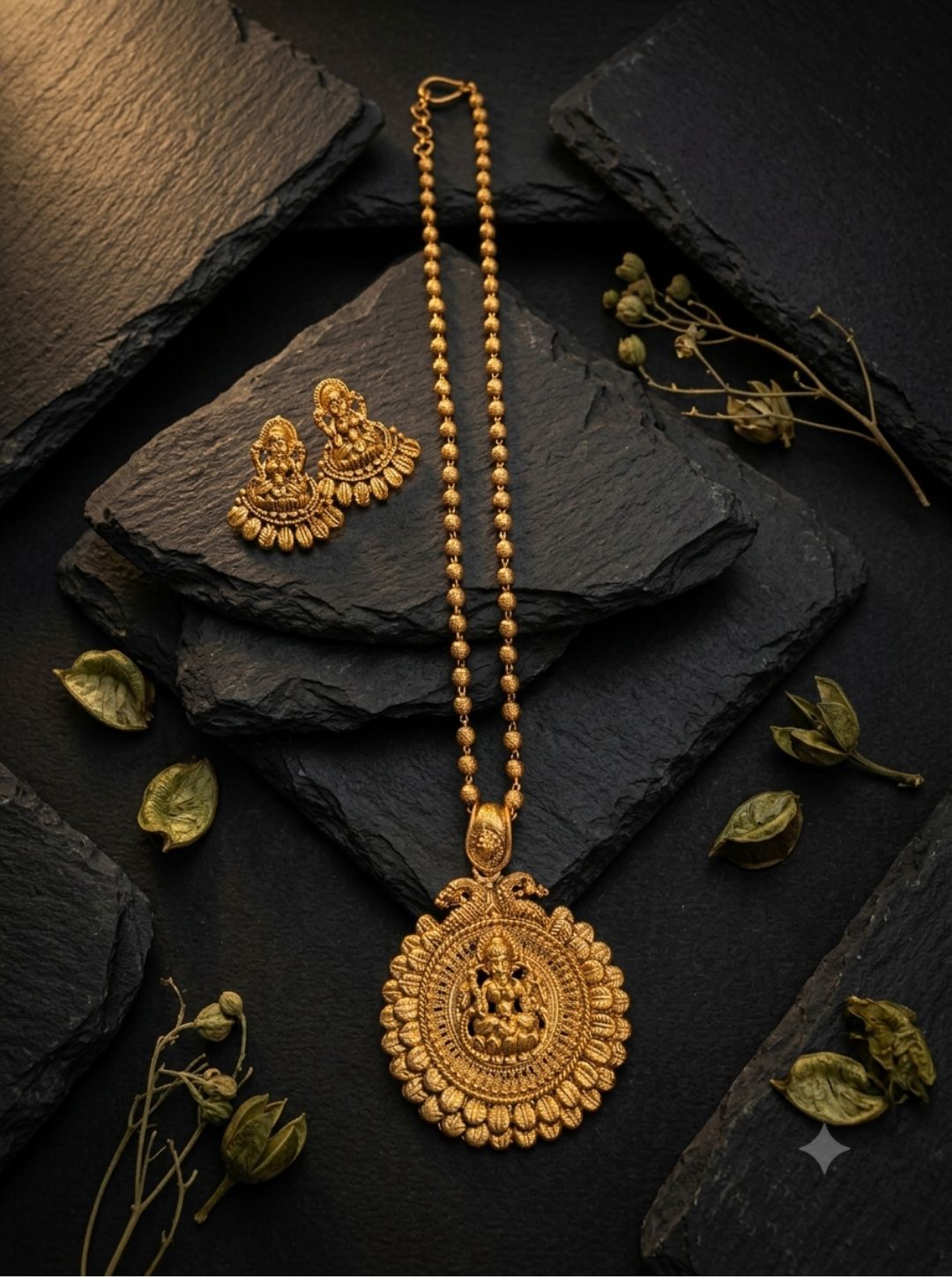 PRANISHA HERITAGE TEMPLE NECKLACE