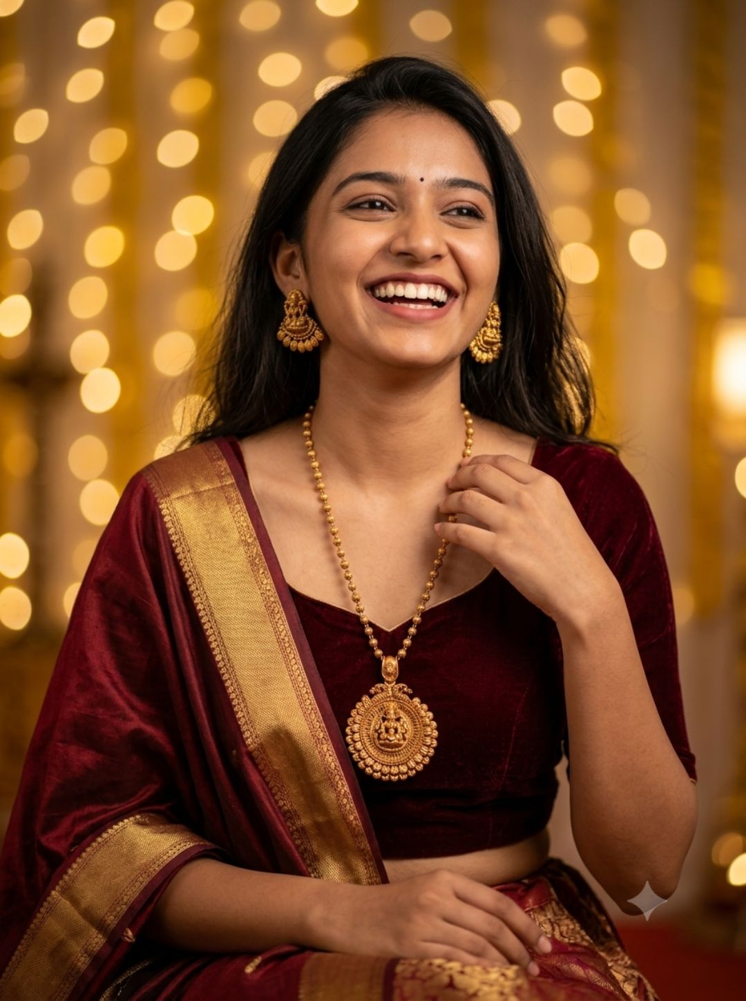PRANISHA HERITAGE TEMPLE NECKLACE