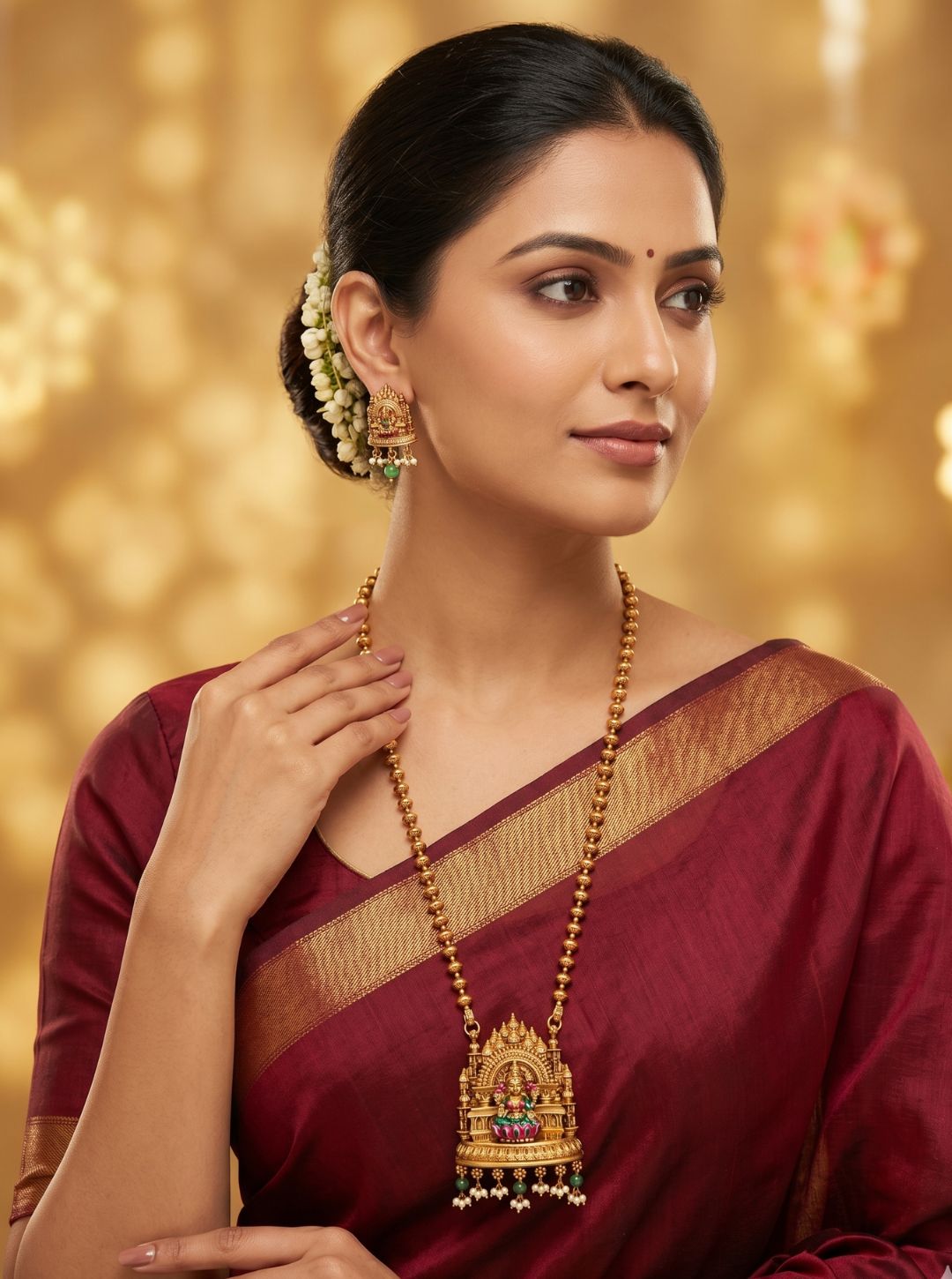 SANTHOSHI TEMPLE SANCTUM NECKLACE