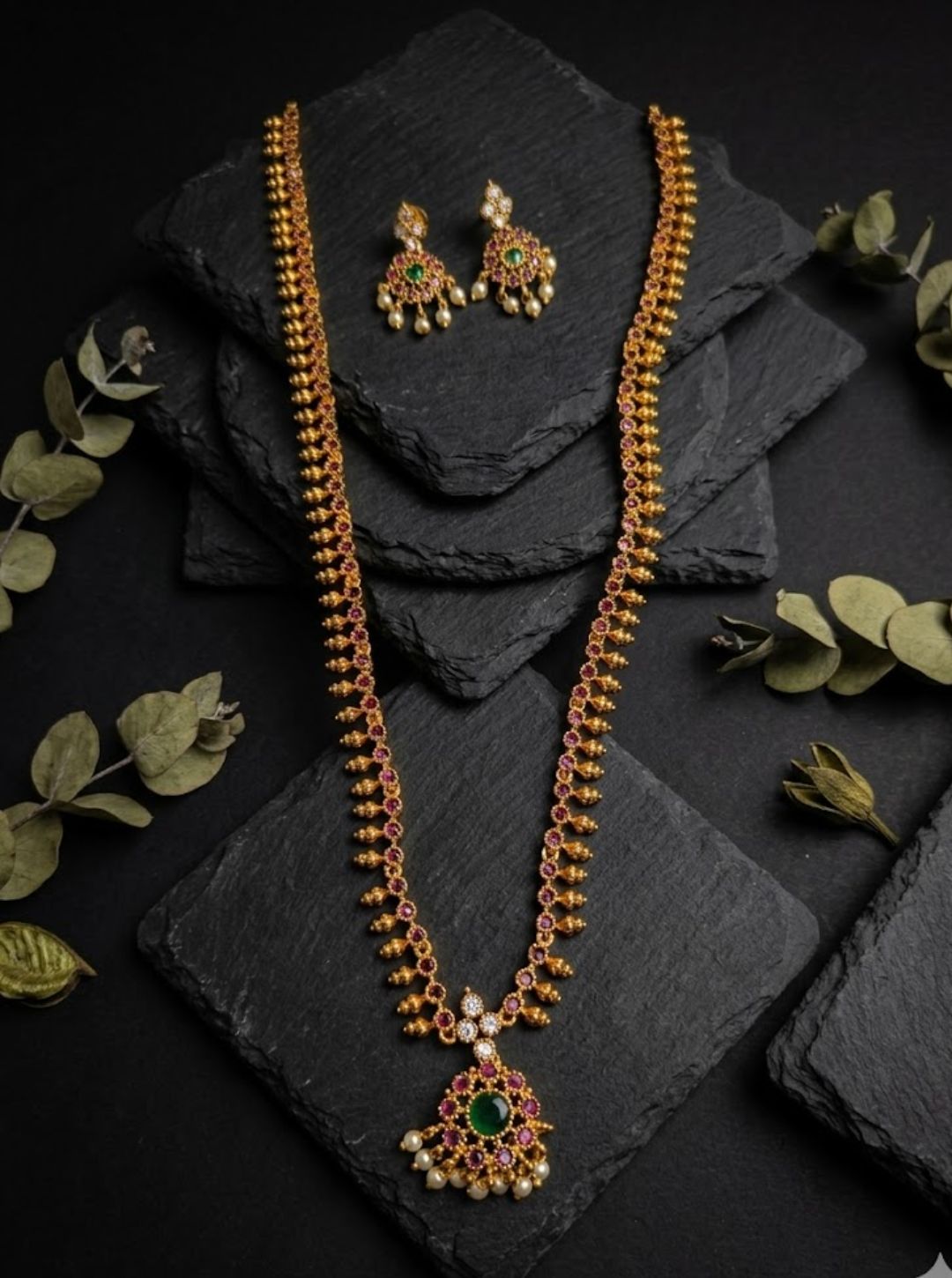 DHARSHIKA RUBY NECKLACE