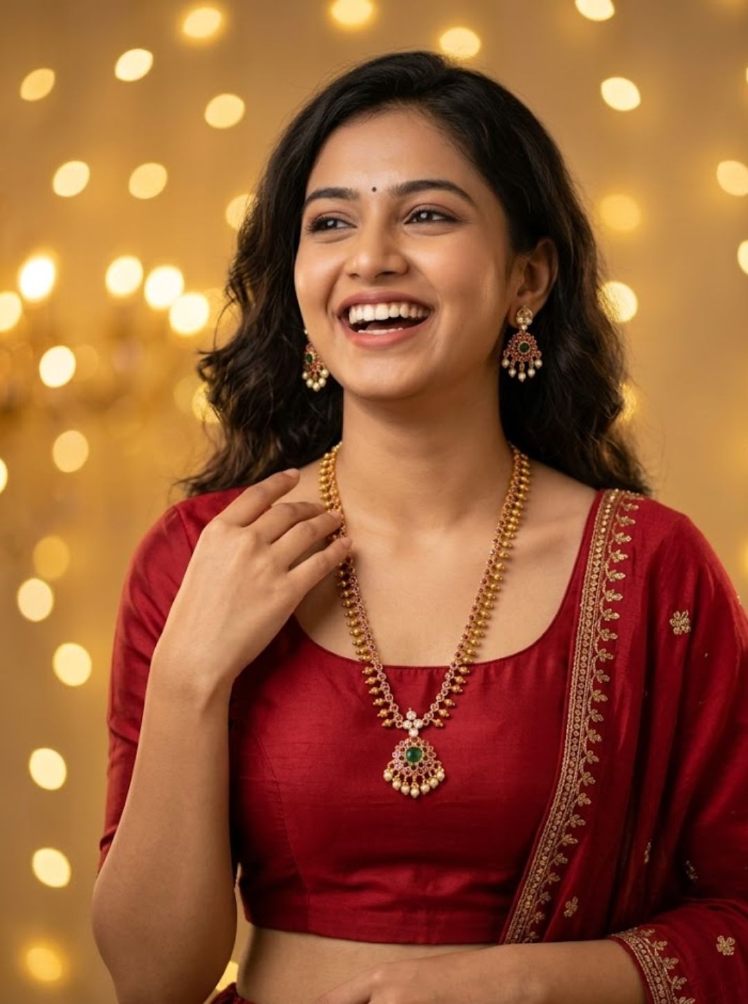 DHARSHIKA RUBY NECKLACE