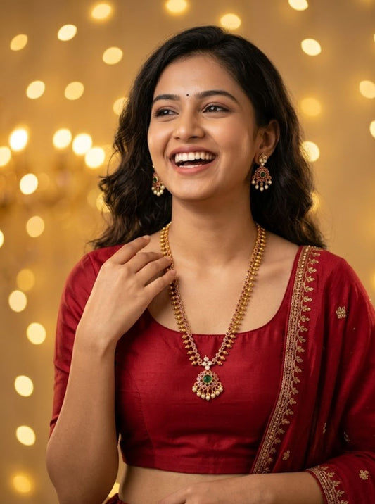 DHARSHIKA RUBY NECKLACE