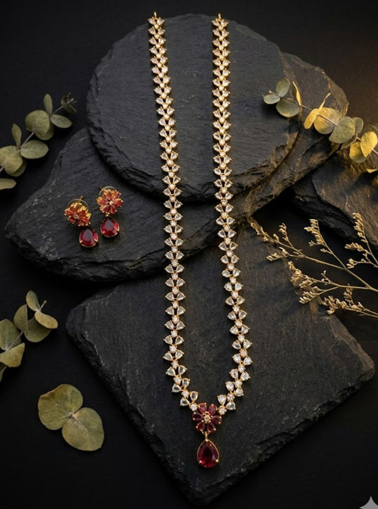 LAVANYA RUBY BLOSSOM NECKLACE