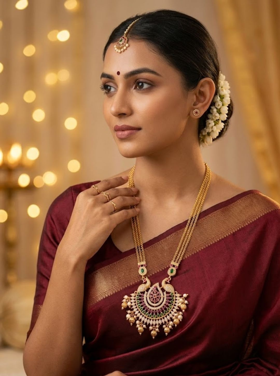 MAYURVALLI LONG-CHAIN NECKLACE