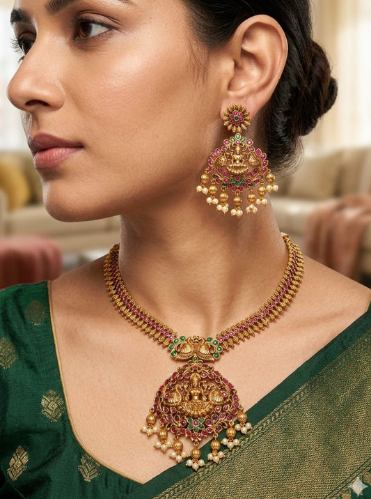 KUNDAN PEARL HERITAGE NECKLACE