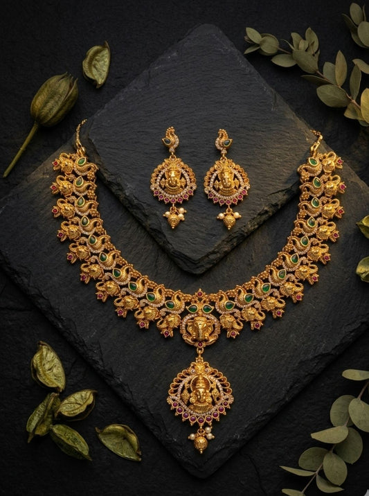 TEMPLE MOTIF NECKLACE