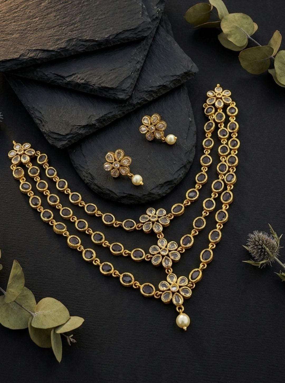 Antique floral jewellery