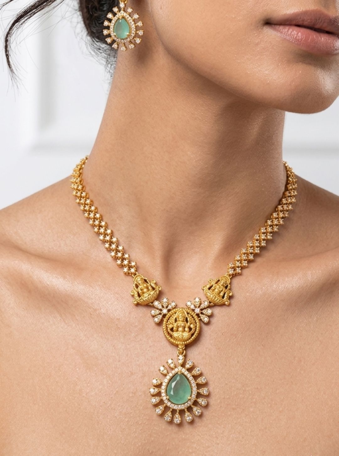 Lakshmi pendant necklace