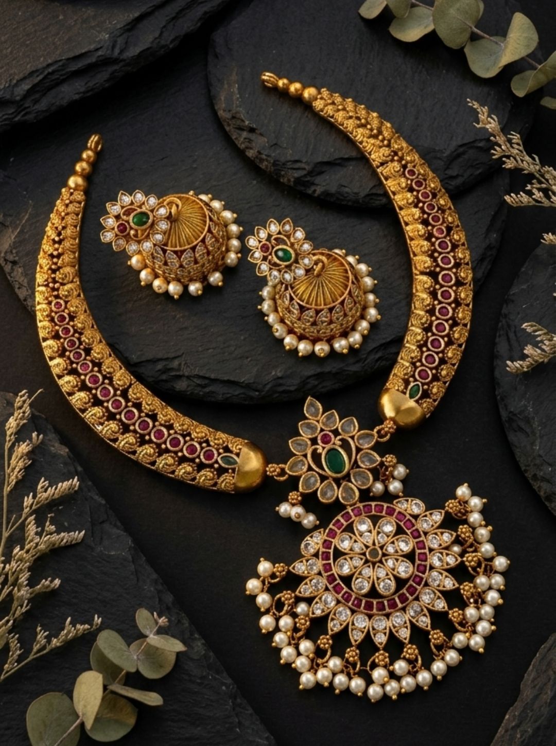 Antique temple jewellery