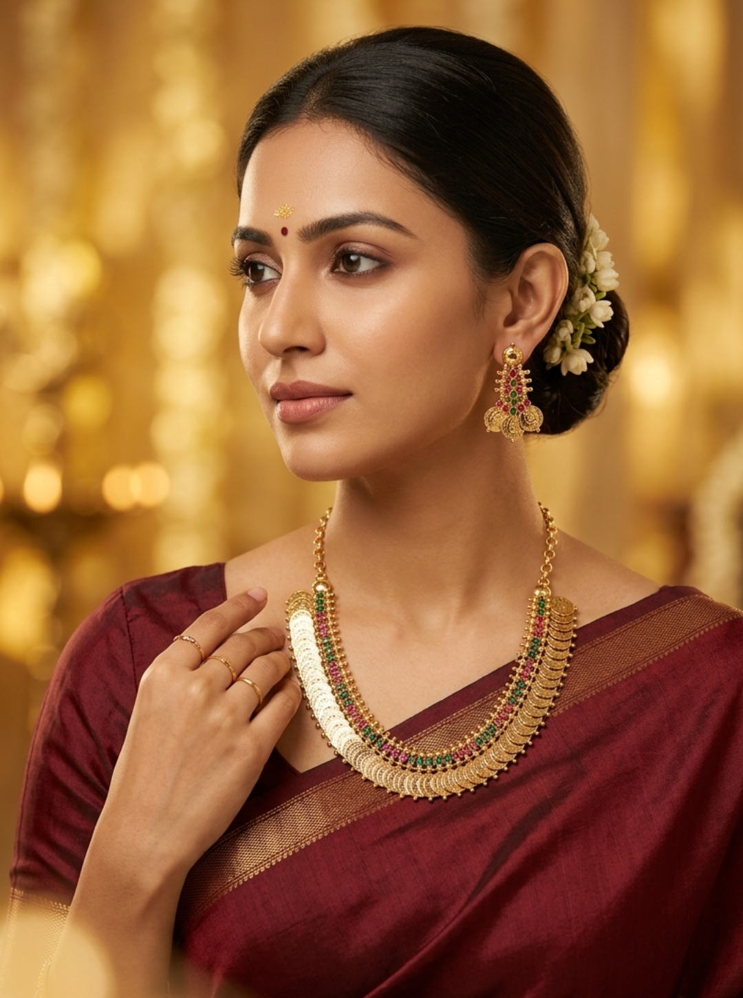 ISHANI COIN TEMPLE NECKLACE