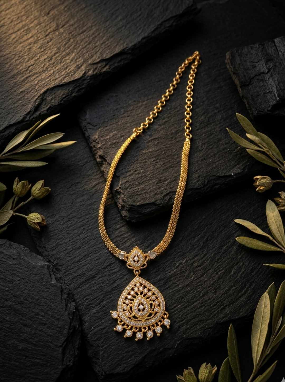 gold necklace