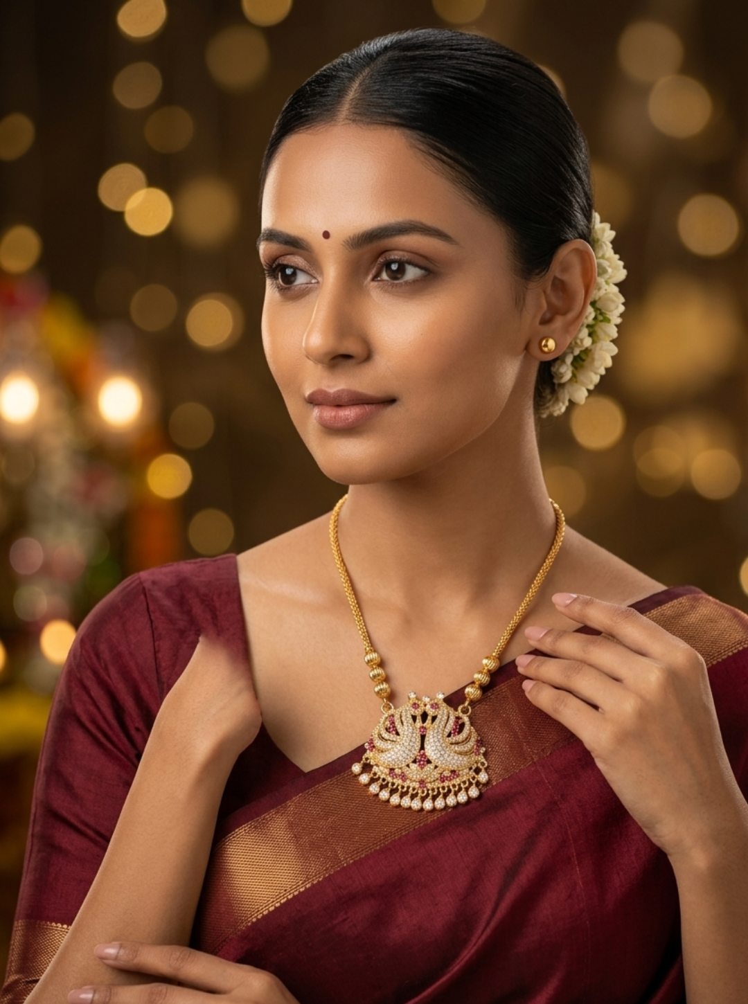 gold necklace