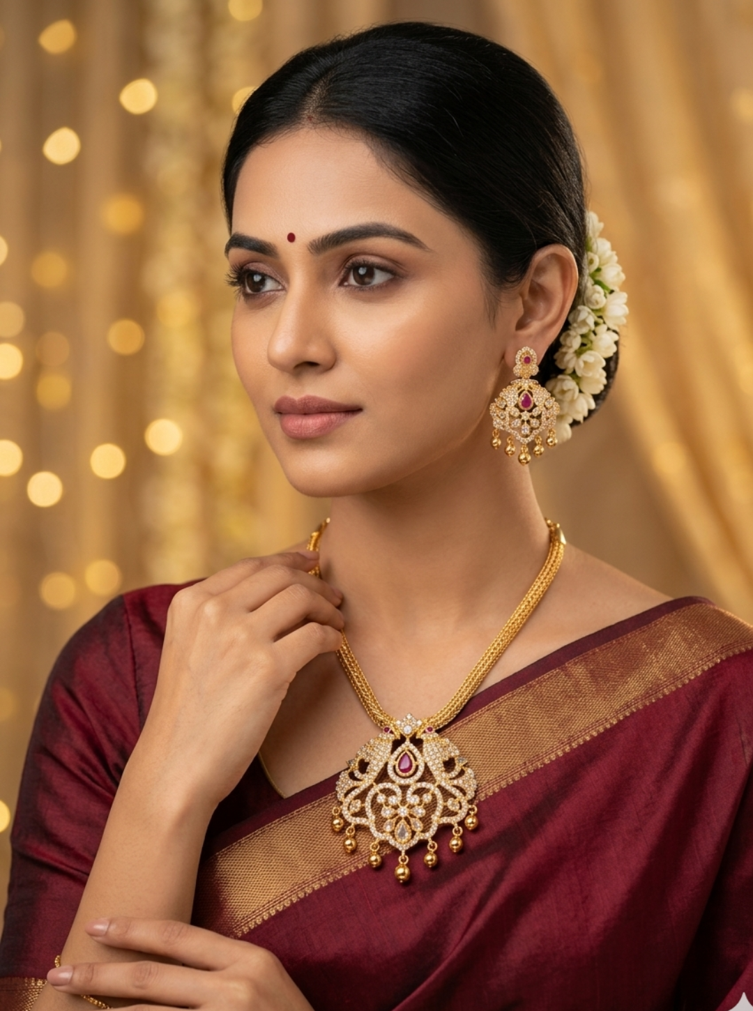 AADVIKA CHAIN PENDANT NECKLACE