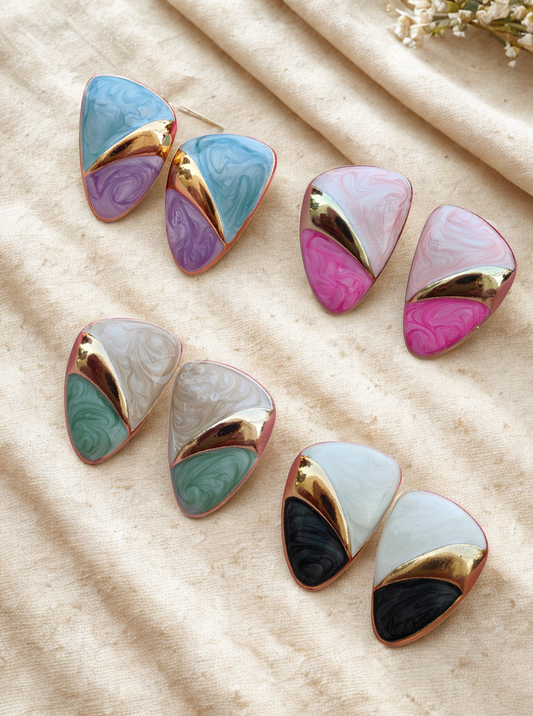 SWIRL CREME EARRINGS