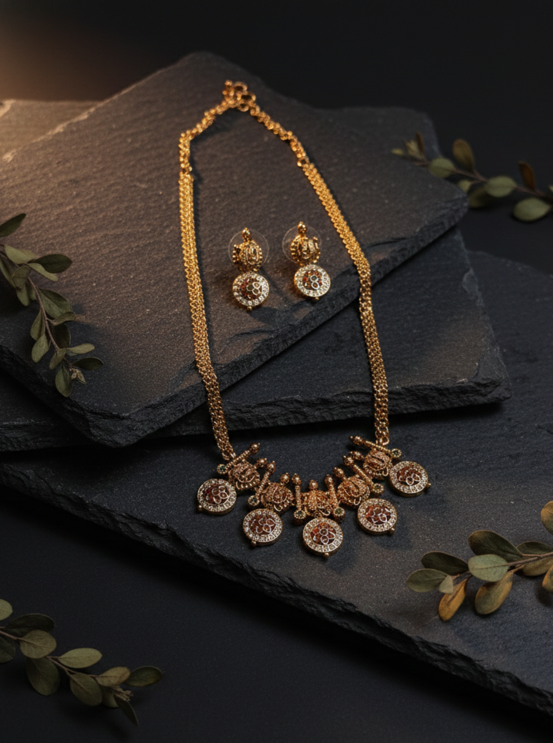 COIN CHARM NECKLACE SET