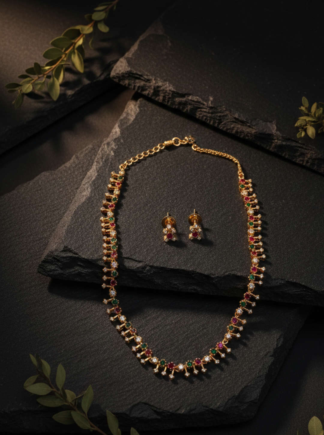 ROYAL MULTI-STONE NECKLACE SET