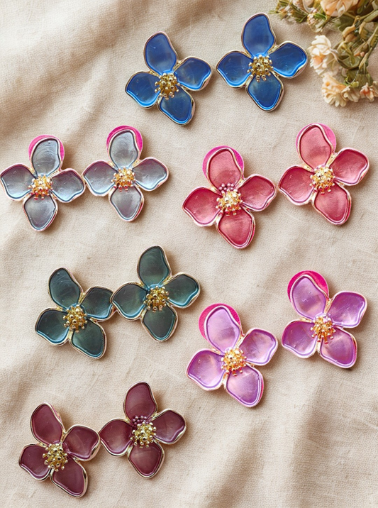 FLORAL STUD EARRINGS