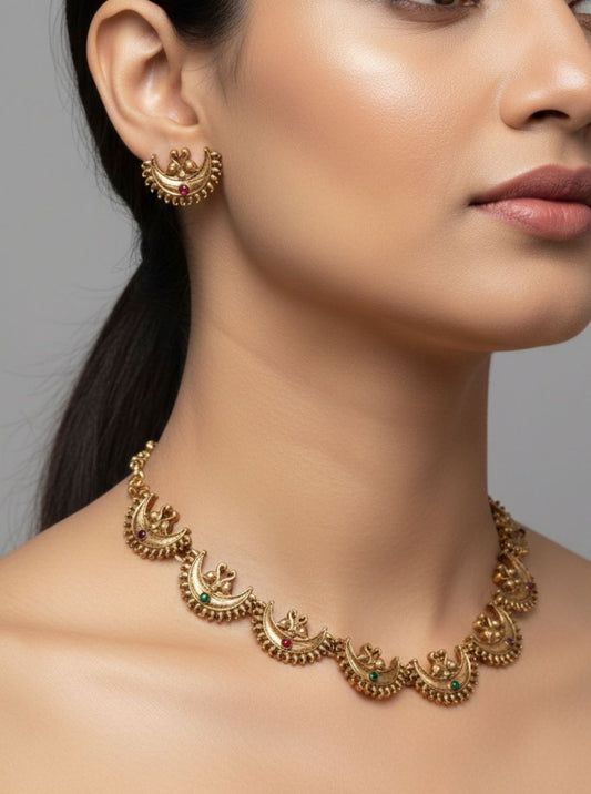 CHANDINI MAYUR NECKLACE