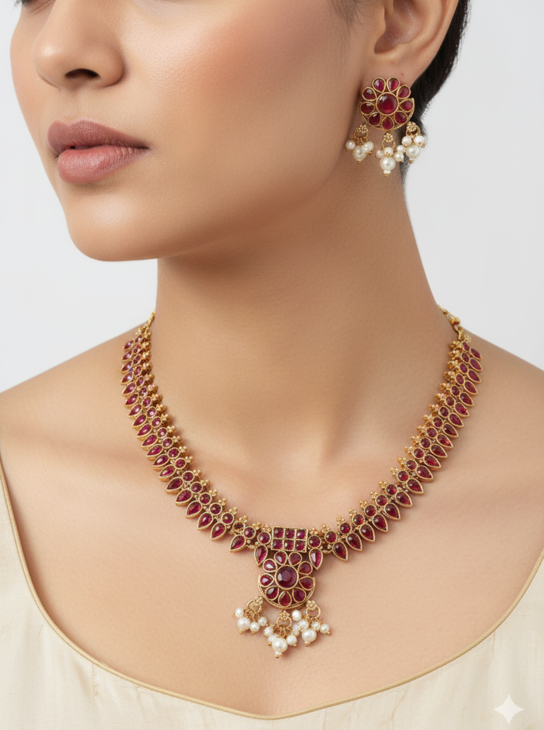SAANVI BLOOM NECKLACE SET