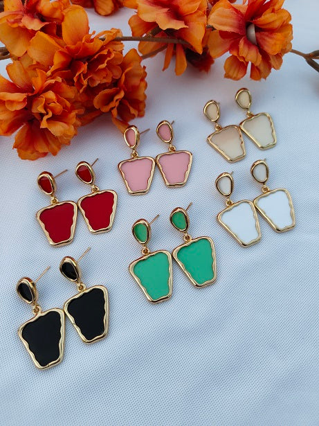 6COLOR CHARM EARRINGS
