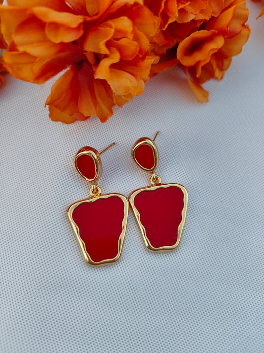 RED CHARM EARRINGS