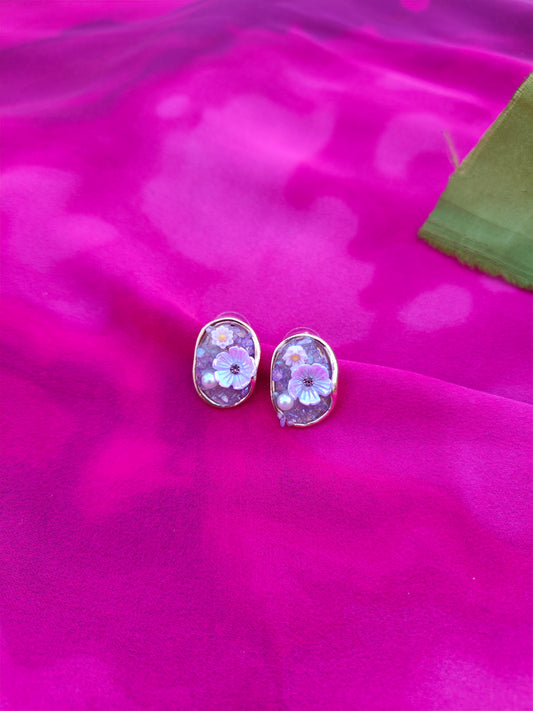 LILAC MIST DEWDROPS EARRINGS