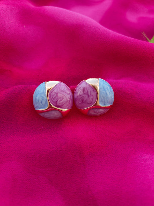 TRICOLOR MEENAKARI EARRINGS