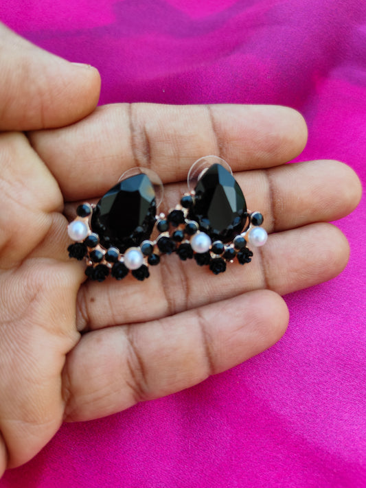MIDNIGHT PETAL GLOW EARRINGS