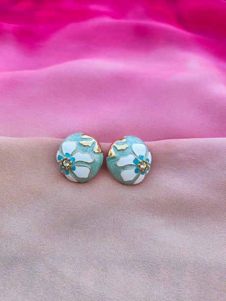 AQUA BLOSSOM EARRINGS
