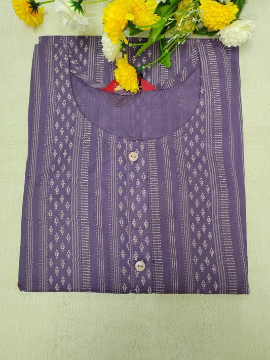 PURPLE RAYON KURTI