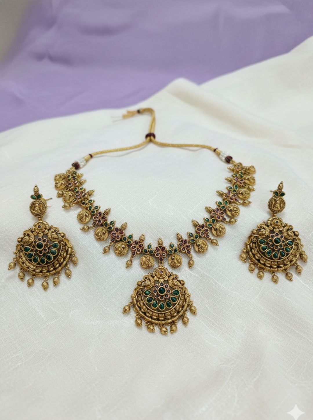 ANTIQUE PEACOCK COIN NECKLACE