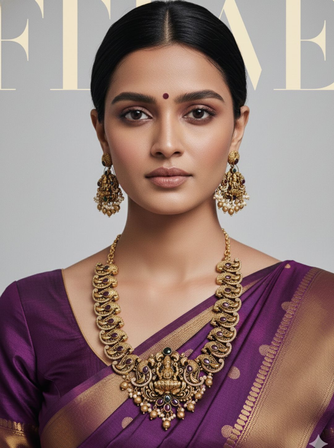 GRAND GODDESS MOTIF BRIDAL NECKLACE