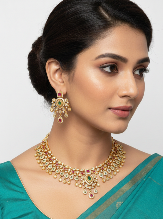 GRAND BRIDAL KUNDAN NECKLACE